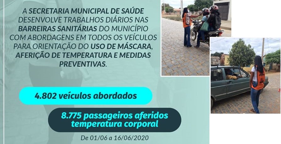 Prefeitura de São João das Missões desenvolve trabalhos diários nas Barreiras Sanitárias do município