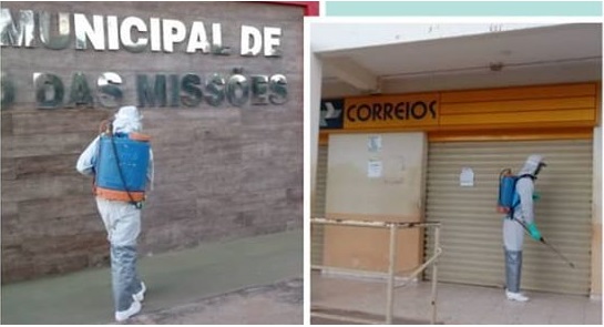 Prefeitura de São João das Missões realiza trabalho de Desinfecção de Vias e Espaços Públicos